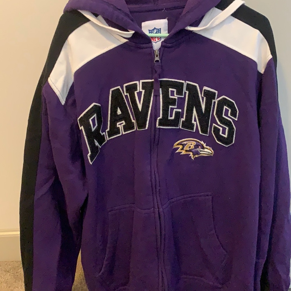 Baltimore Ravens Front Zip Sweatshirt